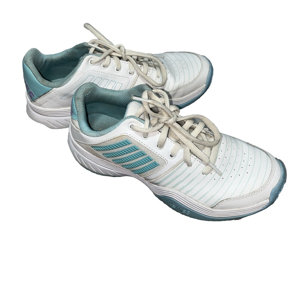 K Swiss Women's    Tennis Shoes Size Sneakers 7.5‎ White/Aqua